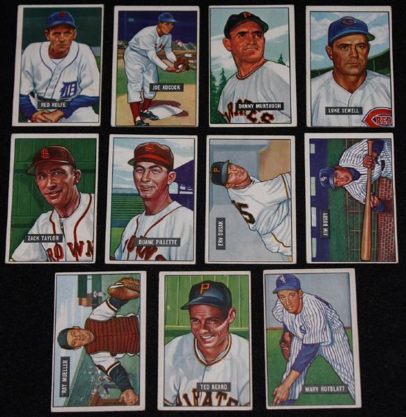 1951 Bowman Lot of 22 Assorted