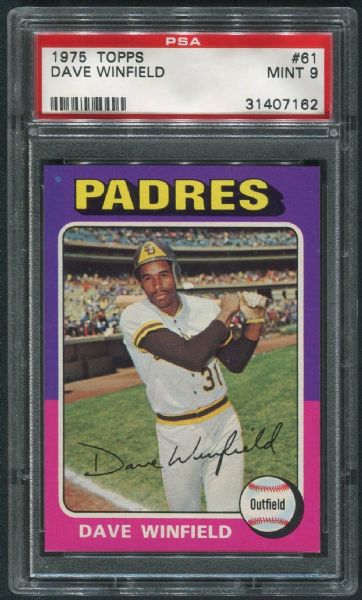 1975 Topps #61 Dave Winfield PSA 9 MINT