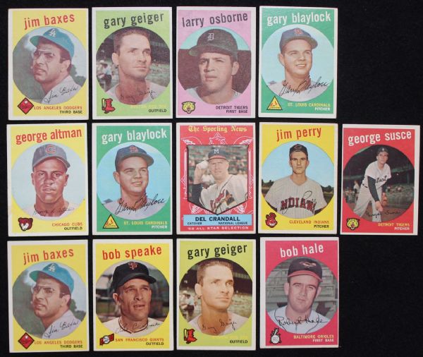 1959 Topps Lot of 25 Assorted High Numbers