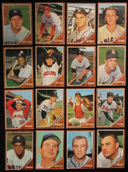 1962 Topps Lot of 32 Assorted High Numbers