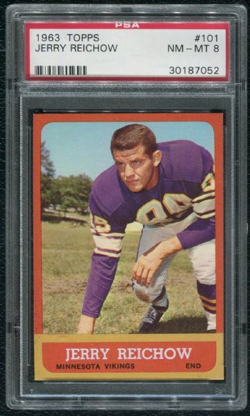 1963 Topps #101 Jerry Reichow PSA 8 NM-MT