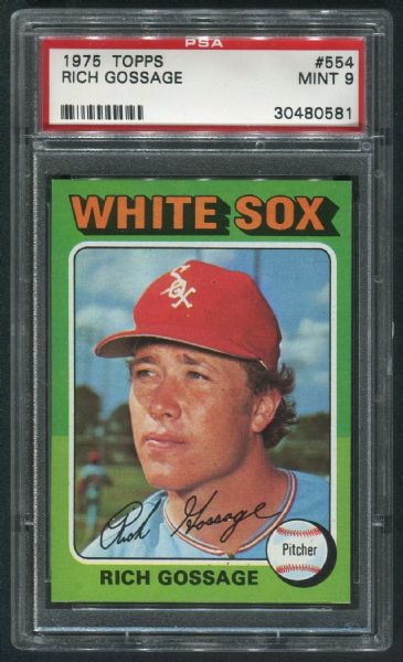 1975 Topps #554 Rich Goose Gossage PSA 9 MINT