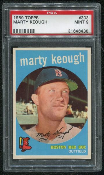 1959 Topps #303 Marty Keough PSA 9 MINT