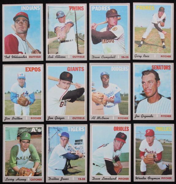 1970 Topps Lot of 34 Assorted High Numbers w/ SPs