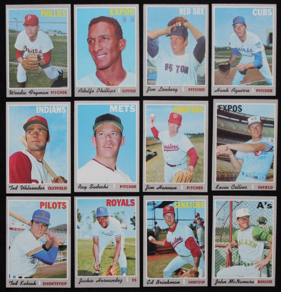 1970 Topps Lot of 34 Assorted High Numbers w/ SPs