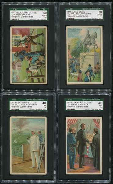 Complete 1911 T70 Historical Events Set (25) Cards SGC #1 Registry Set
