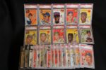 1954 Topps Complete Set Graded & Raw w/ Aaron RC PSA 5