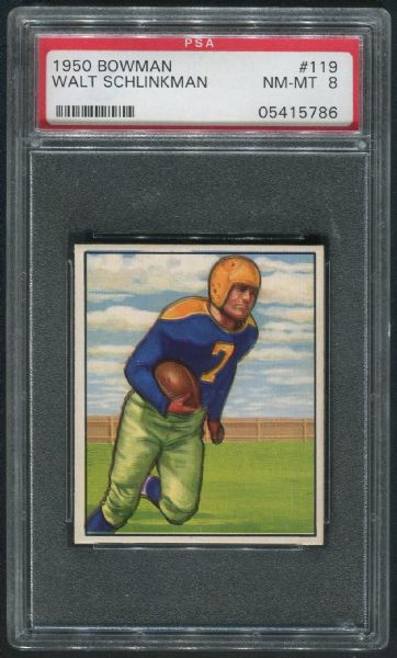 1950 Bowman #119 Walt Schlinkman PSA 8 NM-MT