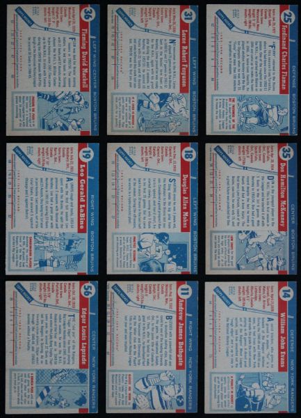 1954-55 Topps Partial Set (45/60)