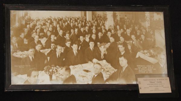 1935 Goose Goslin Testimonial Dinner Photograph & Ticket w/ Connie Mack