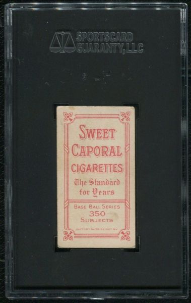 1910 Sweet Caporal Cigarettes T206 Shad Barry SGC 60 EX 5