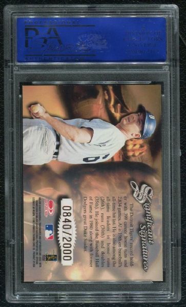 1997 Donruss Significant Signatures Al Kaline Autograph PSA 9 MINT