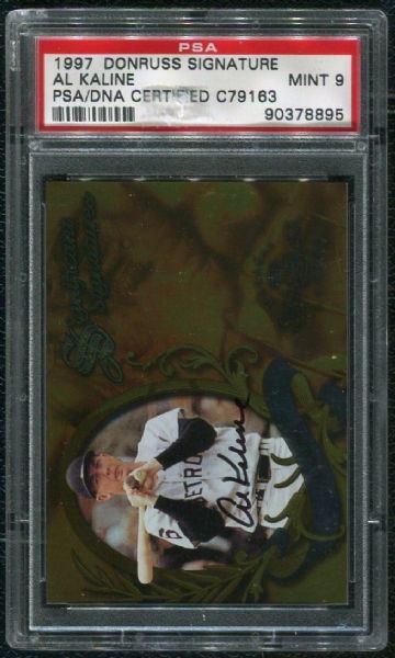 1997 Donruss Significant Signatures Al Kaline Autograph PSA 9 MINT