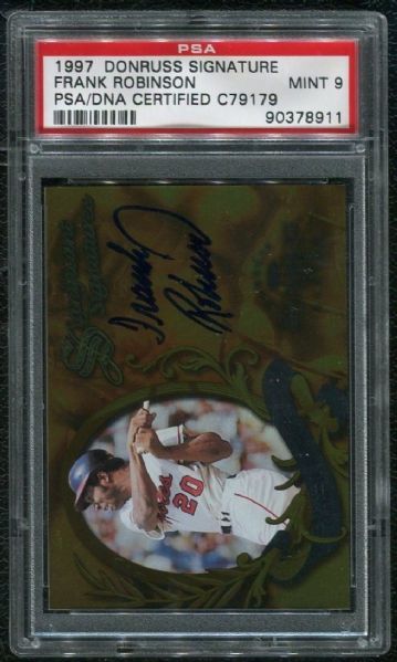 1997 Donruss Significant Signatures Frank Robinson Autograph PSA 9 MINT