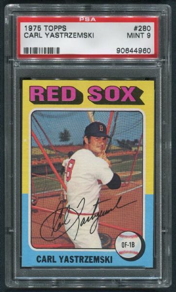 1975 Topps #280 Carl Yastrzemski PSA 9 MINT