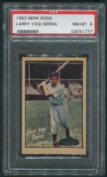 1952 Berk Ross Yogi Berra PSA 8 NM-MT