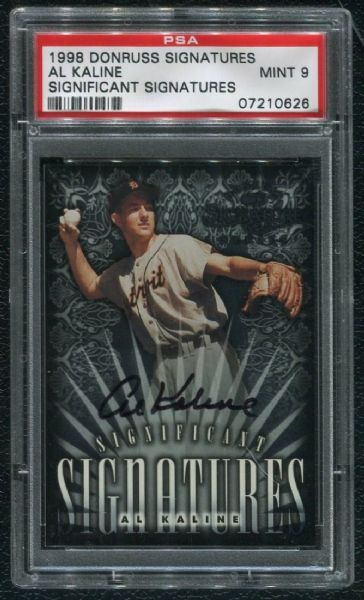 1998 Donruss Significant Signatures Al Kaline Autograph PSA 9 MINT