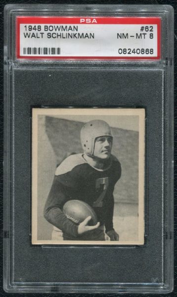 1948 Bowman #62 Walt Schlinkman PSA 8 NM-MT