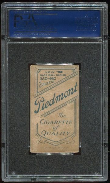 1909-11 T206 Piedmont Nap Lajoie With Bat PSA 1.5