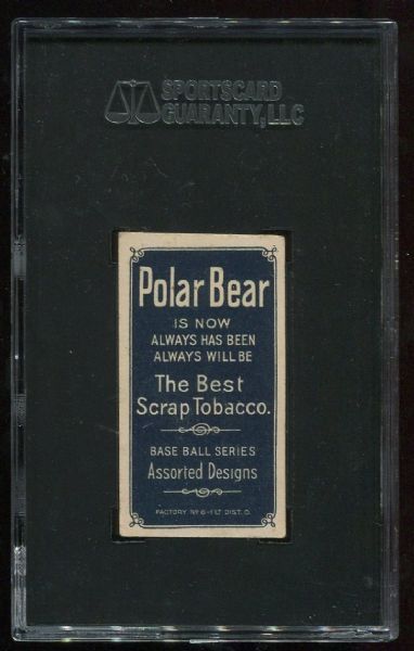 1909-11 T206 Polar Bear Larry Schlafly SGC 60