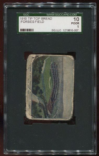 1910 Tip Top Bread Forbes Field SGC 10