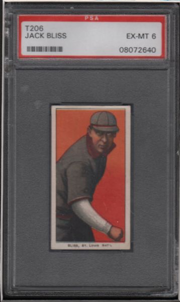 1909-11 T206 Piedmont Jack Bliss PSA 6