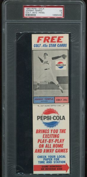 1963 Pepsi Cola PSA Graded Trio