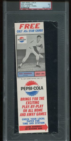 1963 Pepsi Cola PSA Graded Trio