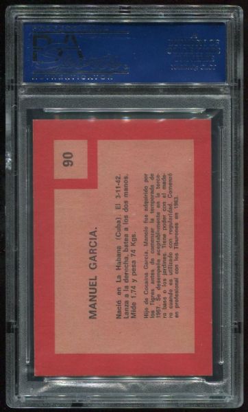 1967 Venezuela #90 Manolo Garcia Minor League PSA 8