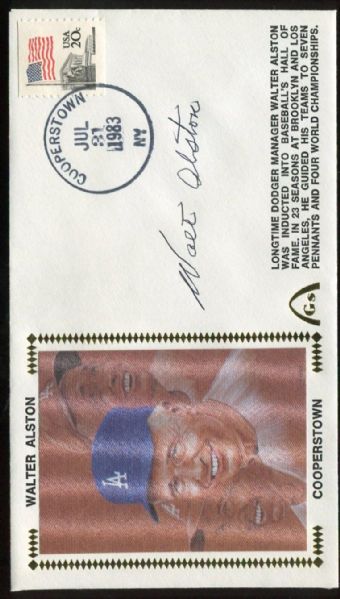 Signed Gateway First Day Cover Walt Alston 7/31/83