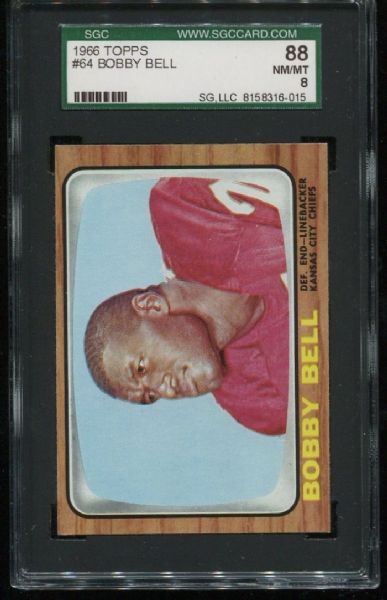 1966 Topps #64 Bobby Bell SGC 88