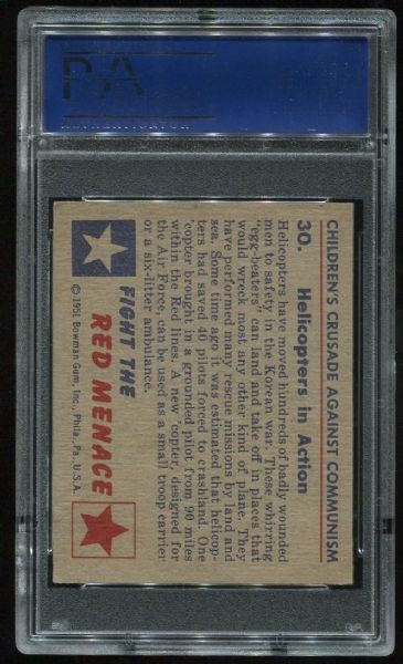 1951 Red Menace #30 Helicopters In Action PSA 6