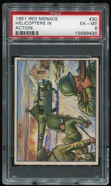 1951 Red Menace #30 Helicopters In Action PSA 6