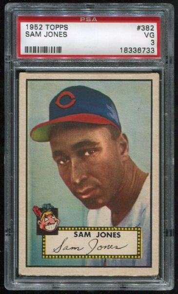 1952 Topps #382 Sam Jones PSA 3