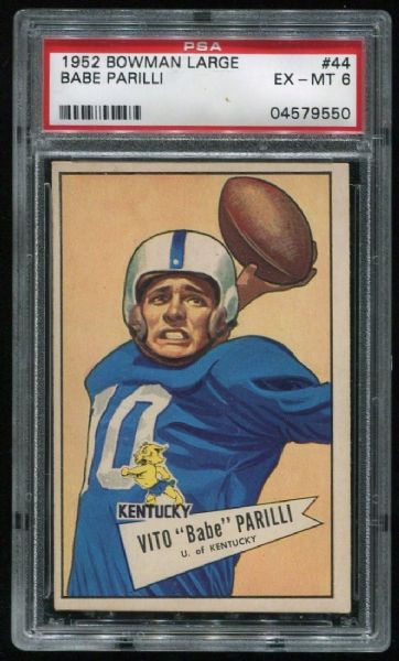 1952 Bowman Large #44 Babe Parilli PSA 6