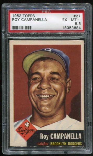 1953 Topps #27 Roy Campanella PSA6.5