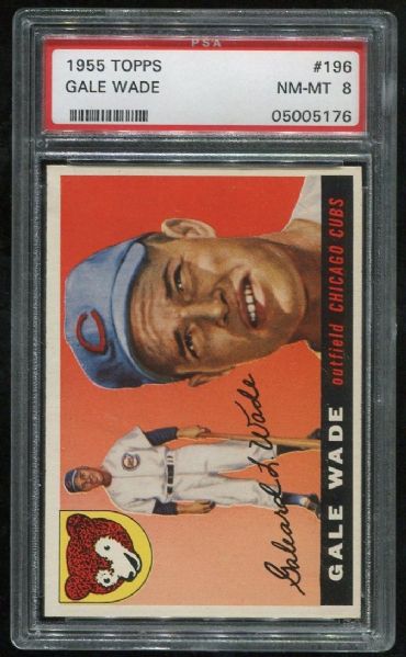 1955 Topps #196 Gale Wade PSA 8