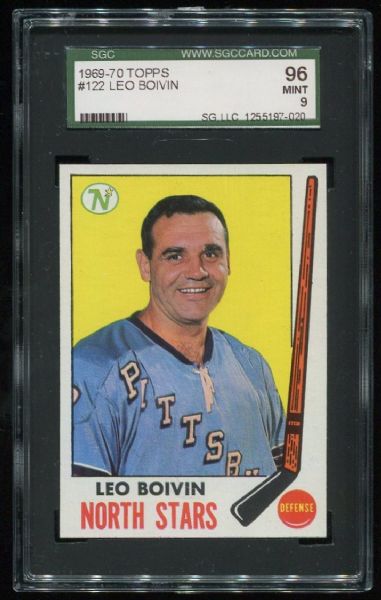 1969-70 Topps #122 Leo Boivin SGC 96