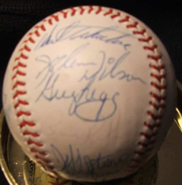 1987 Philadelphia Phillies Partial Team Signed Baseball