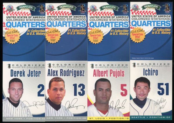 2005 Baseball Superstars Quarter Collection w/ Cards