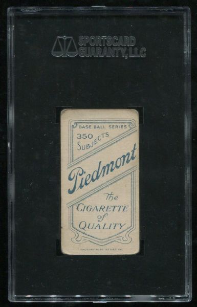 1909-11 T206 Piedmont Bill Clymer SGC 30