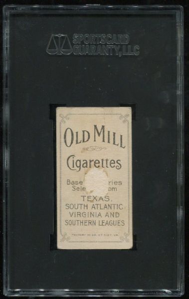 1909-11 T206 Old Mill Molly Miller SGC 10