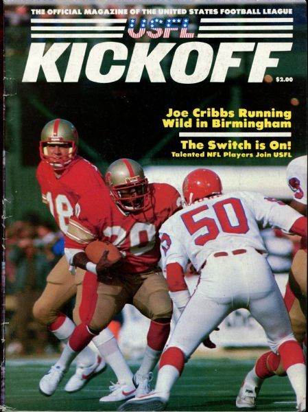 1980s USFL Kickoff Magazine & USFL Guide Lot of 3