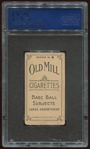 1910 T210 Old Mill Lynch Series 8 PSA 2