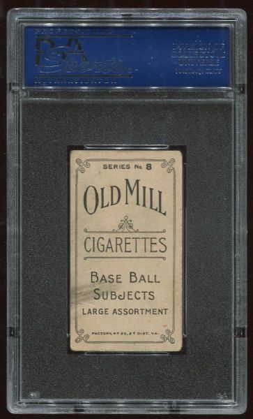 1910 T210 Old Mill Allen Series 8 PSA 2