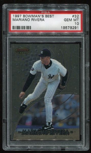 1997 Bowman's Best #32 Mariano Rivera PSA 10