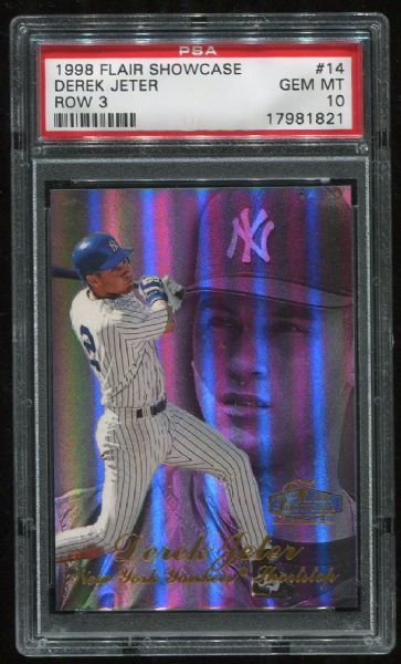 1998 Flair Showcase #14 Derek Jeter PSA 10