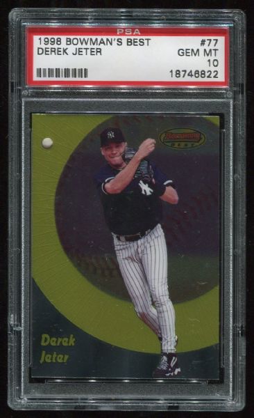 1998 Bowman's Best #77 Derek Jeter PSA 10