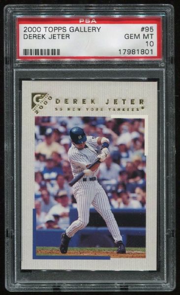 2000 Topps Gallery #95 Derek Jeter PSA 10