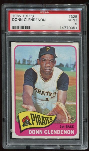 1965 Topps #325 Donn Clendenon PSA 9